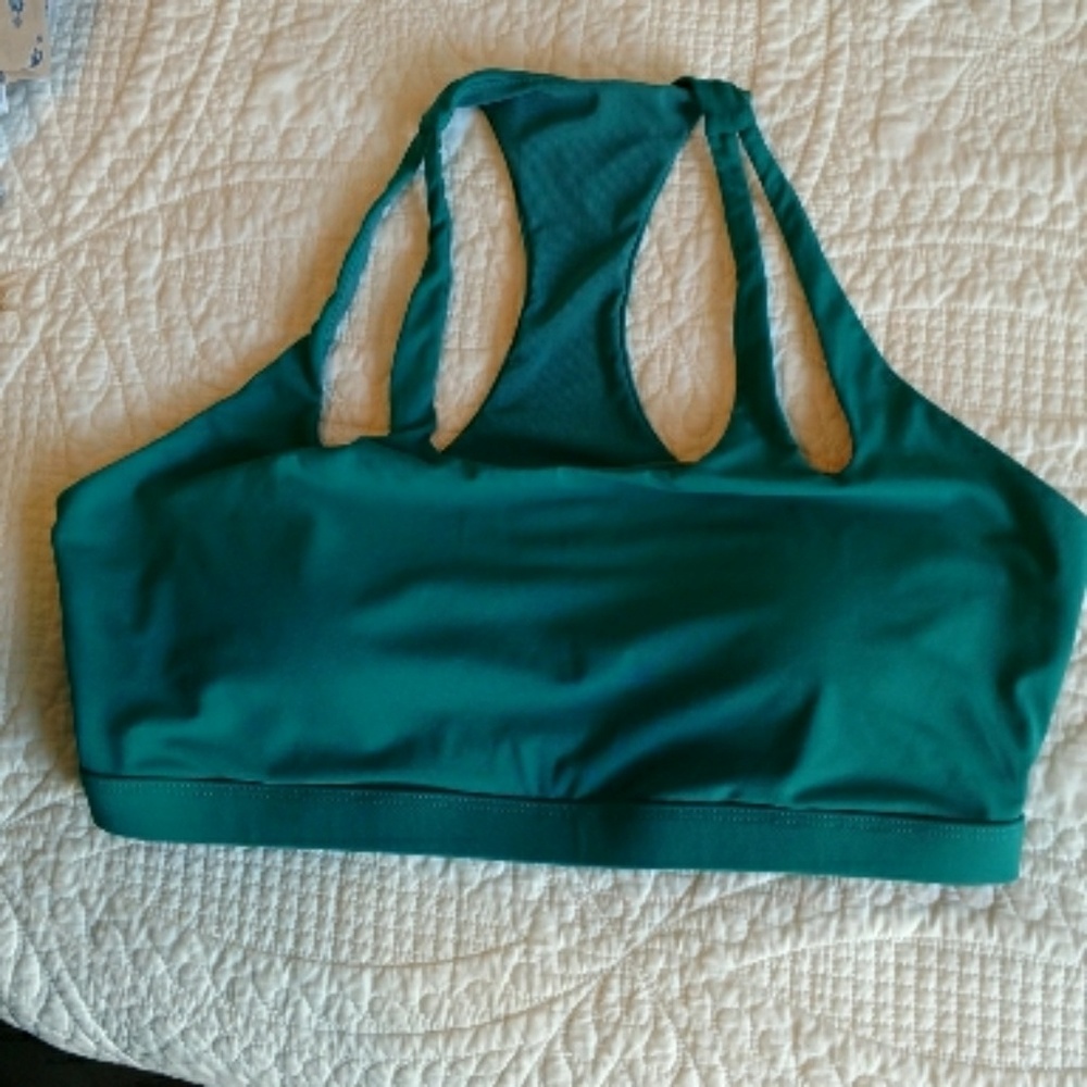 Fabletics Teal Dakota Sports Bra